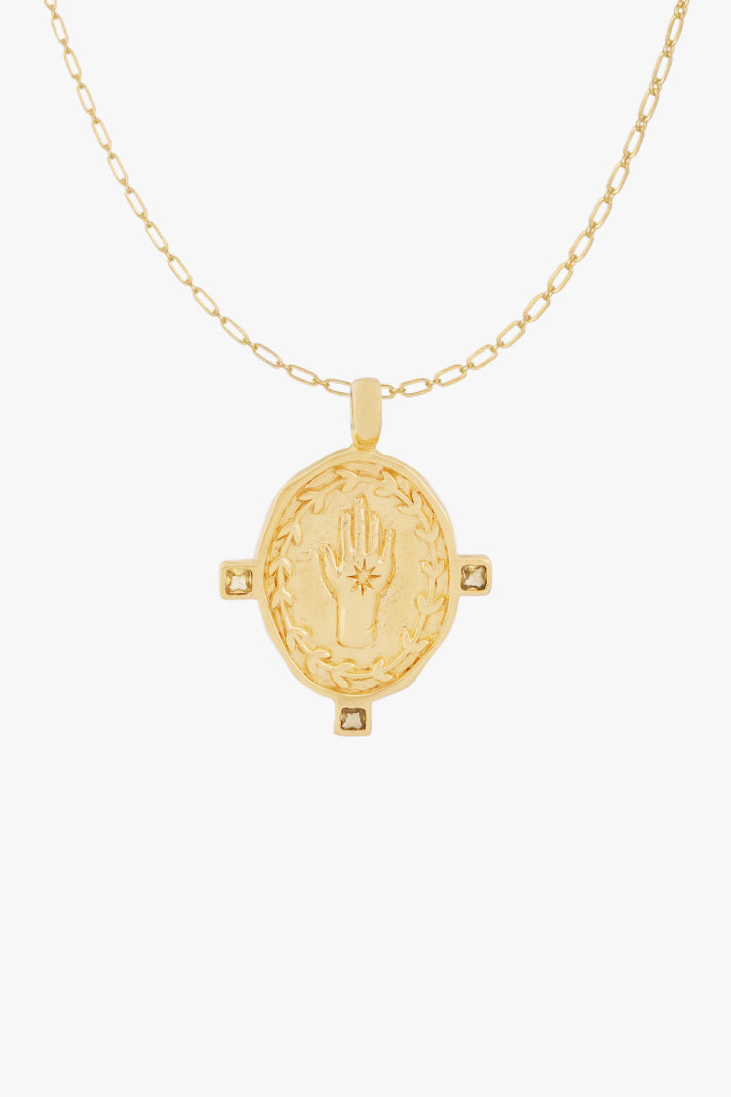Divine Protection Necklace Gold Plated