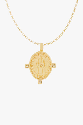 Divine Protection Necklace Gold Plated