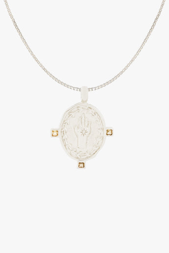 Divine Protection Necklace Silver
