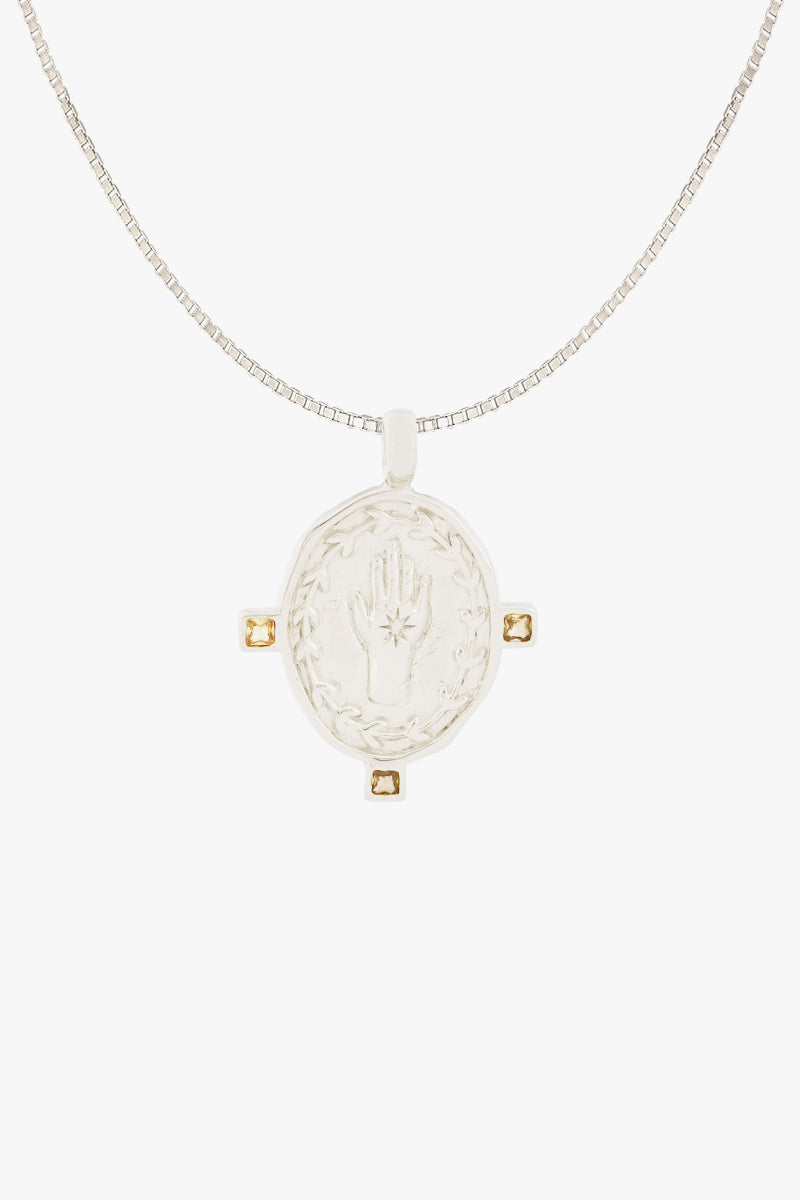 Divine Protection Necklace Silver
