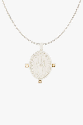 Divine Protection Necklace Silver