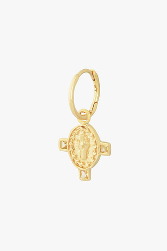 Divine Protection Earring Gold Plated