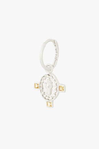 Divine Protection Earring Silver
