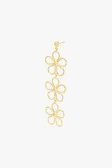 Flores Earring Gold Plated