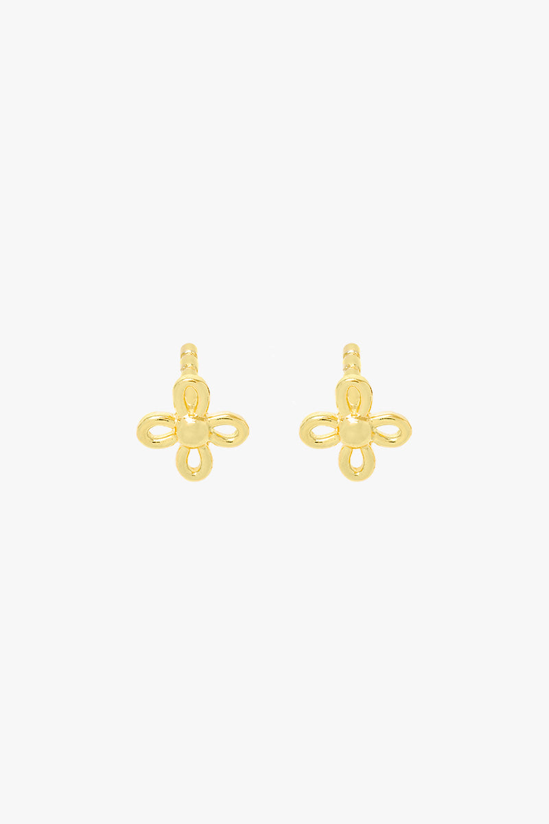 Flores Stud Gold Plated