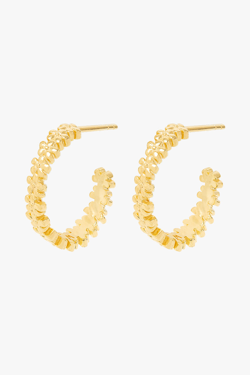 Flourish Hoop Gold Plated