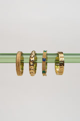 Peacock ring gold plated
