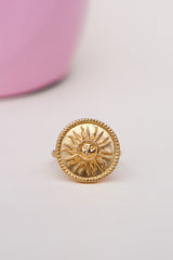 Helios ring gold plated
