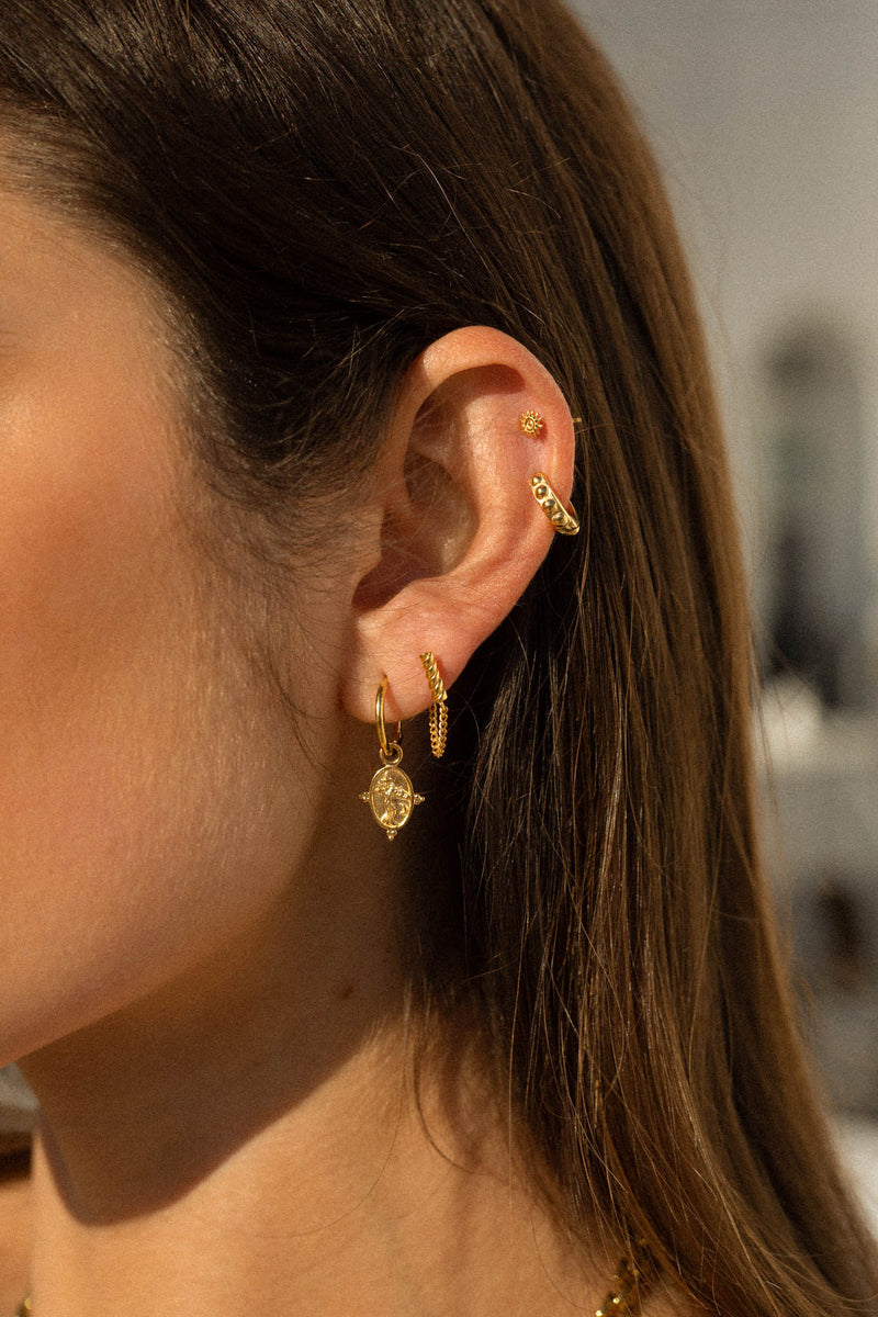 Hydra earring gold plated