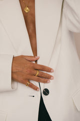 Trinity pinky ring 14k solid gold