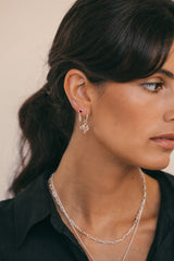 Selene coin earring silver