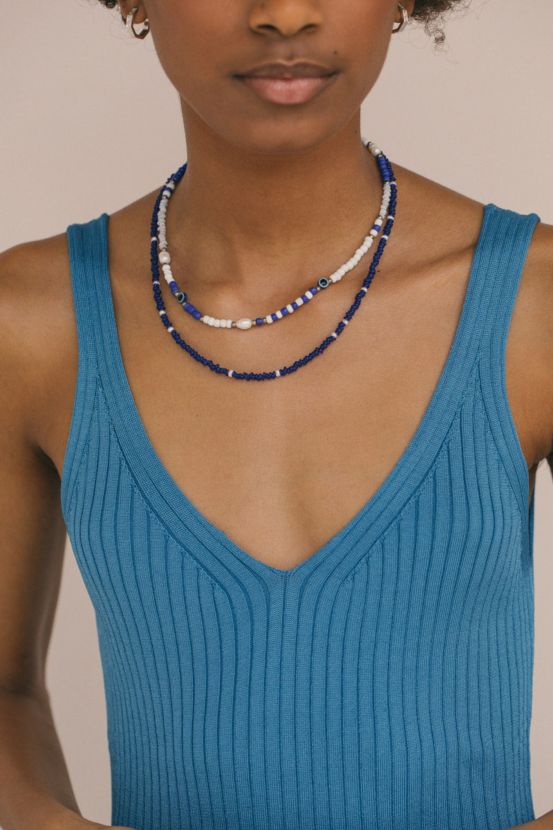 Milos necklace silver (40 cm)