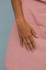 Trinity pinky ring 14k solid gold