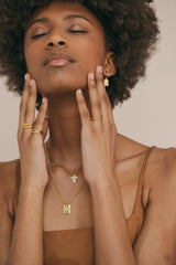 Trinity pinky ring 14k solid gold