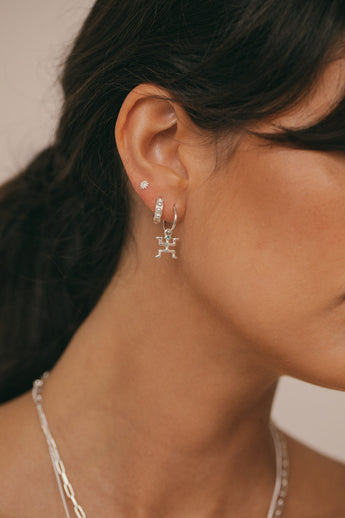 Helios stud silver