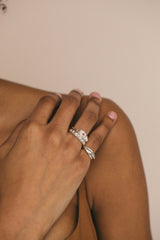 Trinity pinky ring silver