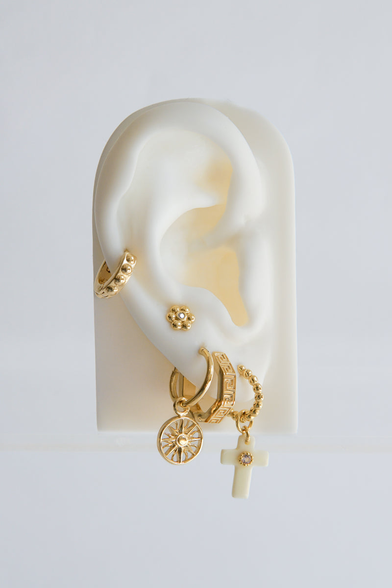 Ilios earring gold plated