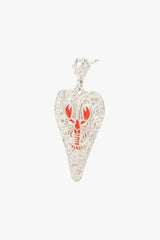 Lobster Love Earring Silver