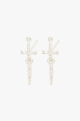 Love dagger stud silver
