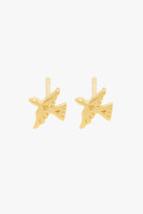 Lucky swallow stud gold plated 