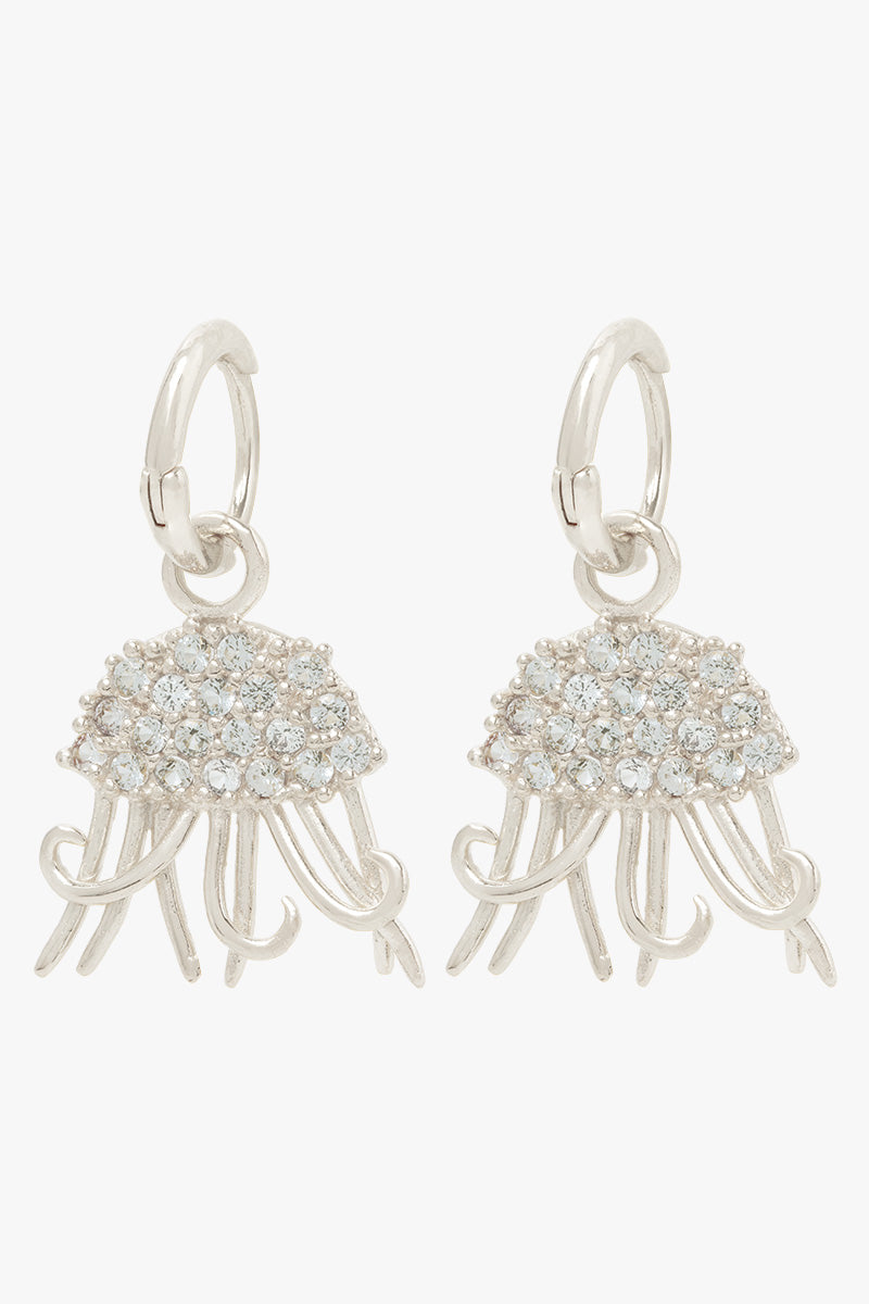 Medusa Hoop Earring Silver