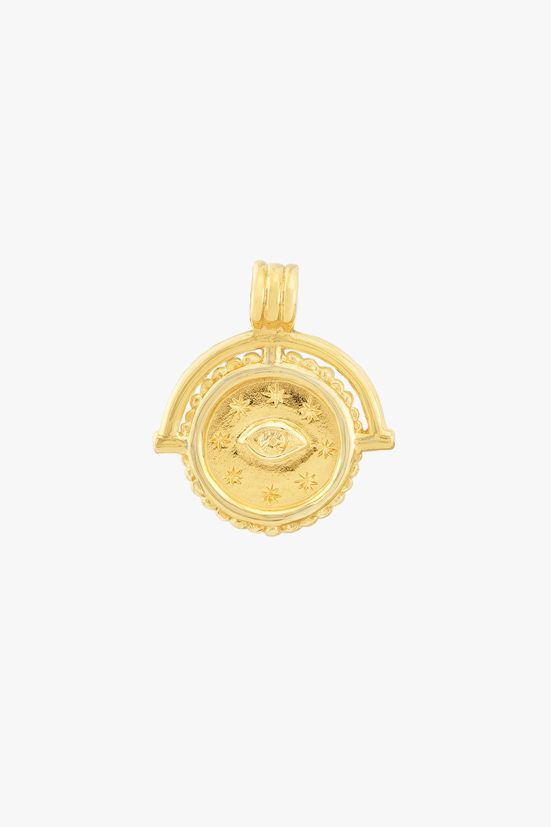 Queen Of Stars Double Sided Necklace Gold Plated