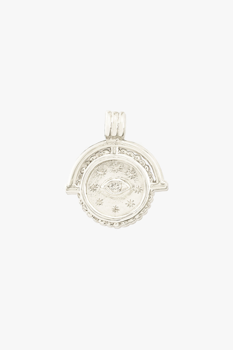 Queen Of Stars Double Sided Necklace Silver