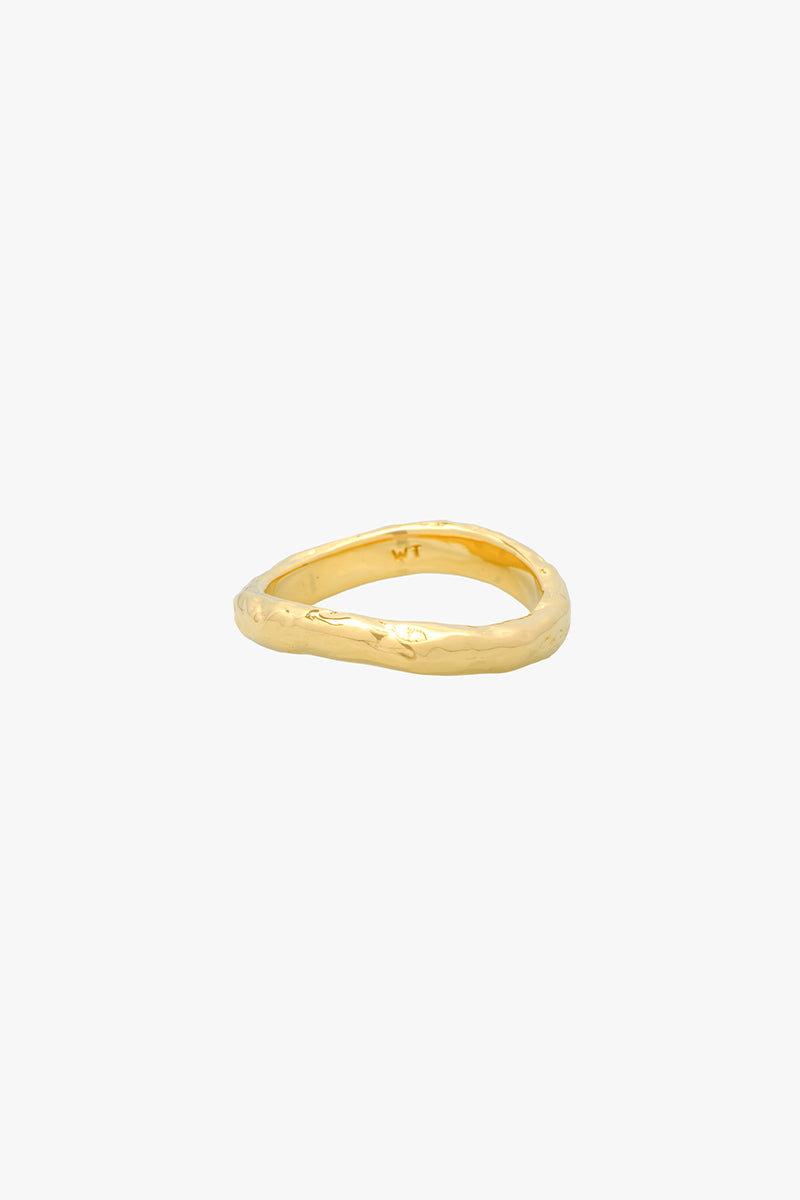 Rocky Stack Ring Gold Plated