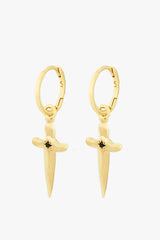 Sacred Sword Earrings Gold Plated