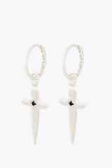 Sacred Sword Earrings Silver