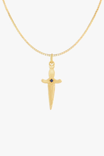 Sacred Sword Necklace Gold Plated