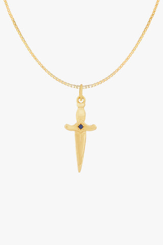 Sacred Sword Necklace Gold Plated