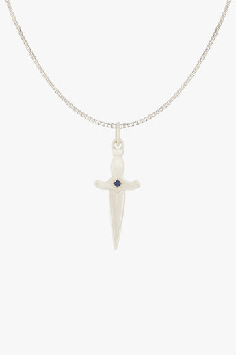 Sacred Sword Necklace Silver
