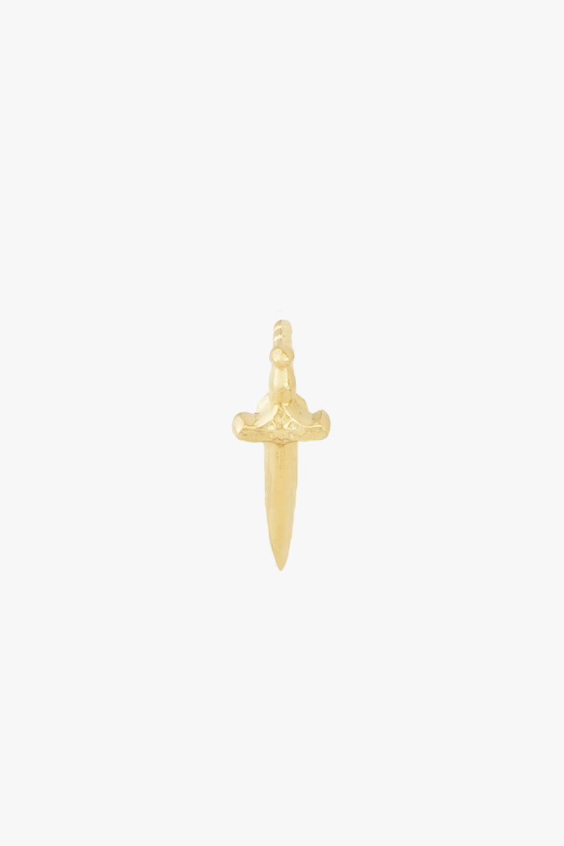 Sacred Sword Stud Gold Plated