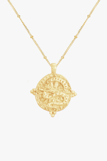 Serpant Necklace Gold Plated