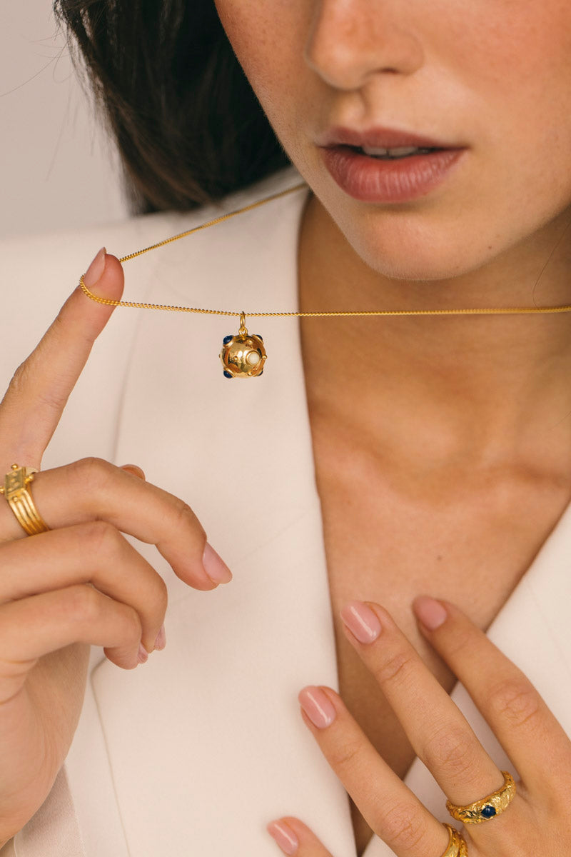 Sputnik Necklace Gold Plated