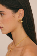 Mini Saturn Stud Gold Plated