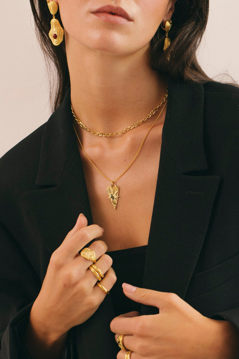 Interstellar Love Necklace Gold Plated