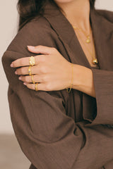 Triple Star Bracelet Gold Plated