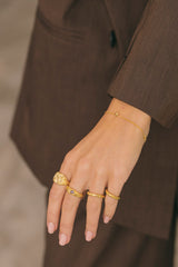 Triple Star Bracelet Gold Plated