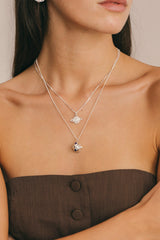 Saturn Necklace Silver