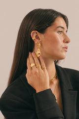 Rocky Ear Cuff Gold Plated