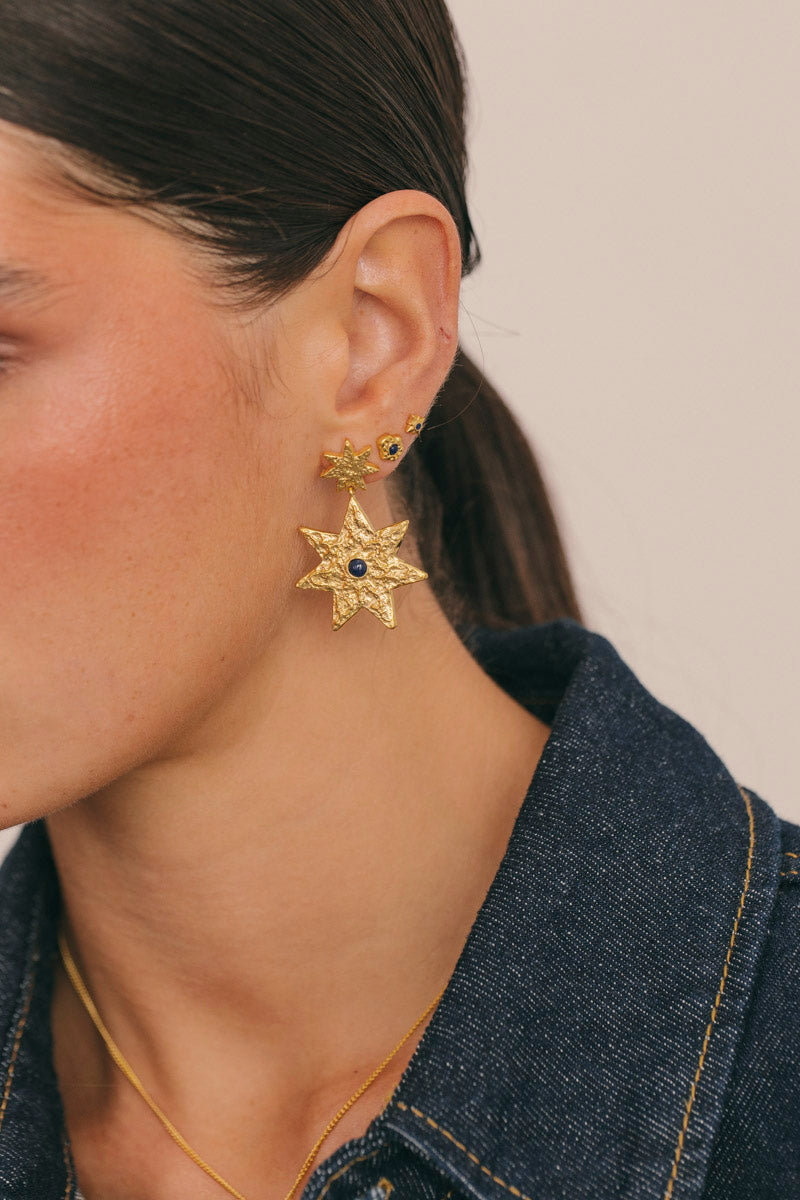 Night Sky Earring Gold Plated