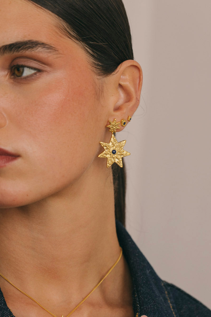 Night Sky Earring Gold Plated