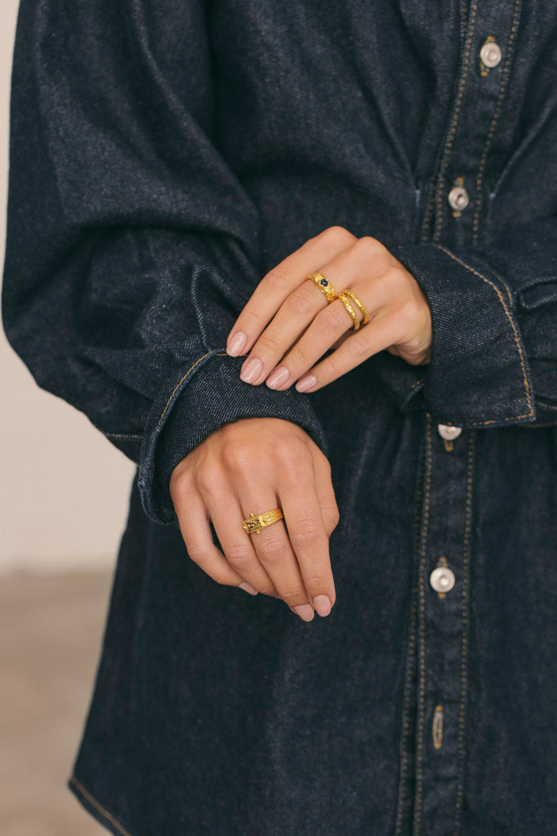 Sky Full Of Stars Ring Gold Plated