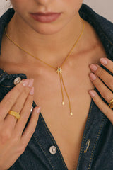 Night Sky Necklace Gold Plated