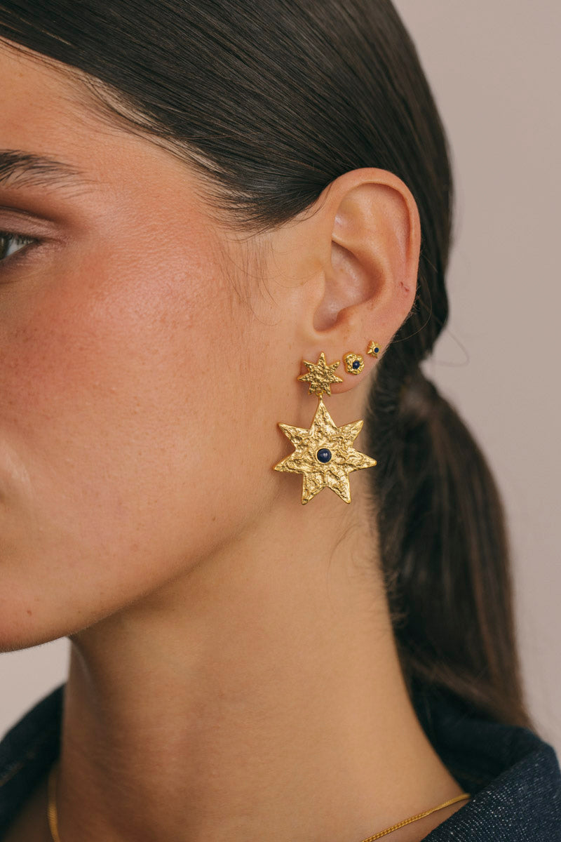 Night Sky Earring Gold Plated