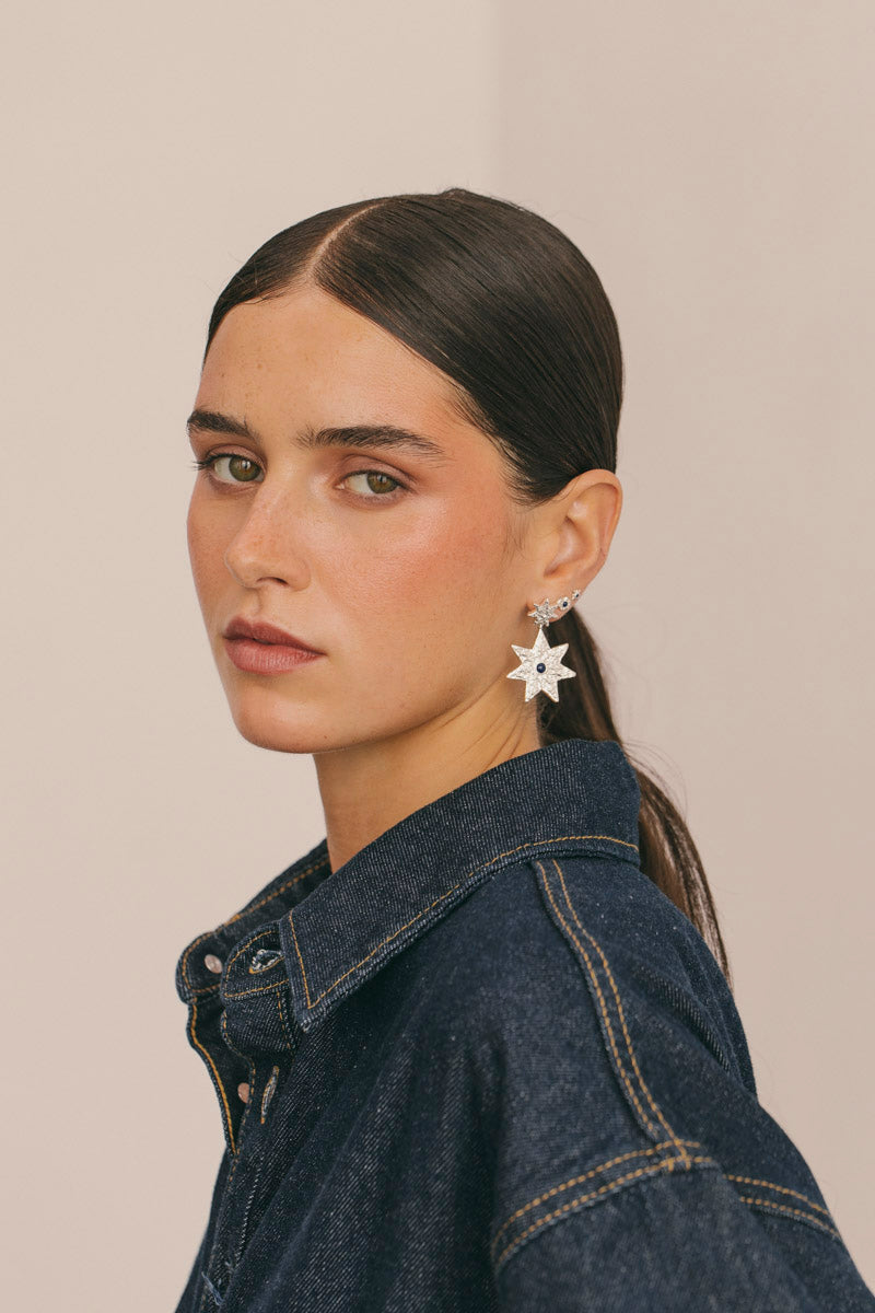 Night Sky Earring Silver