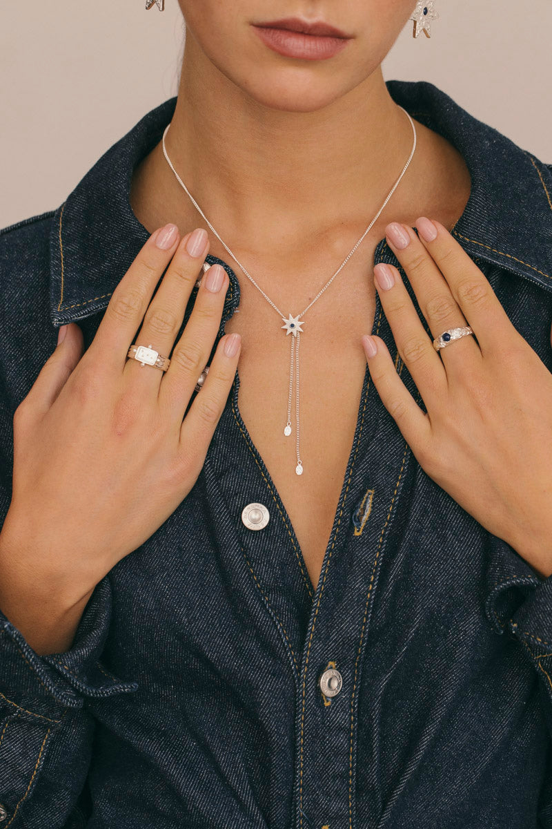 Night Sky Necklace Silver