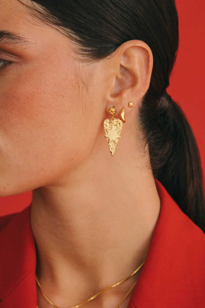 Celestial Heart Set Gold Plated